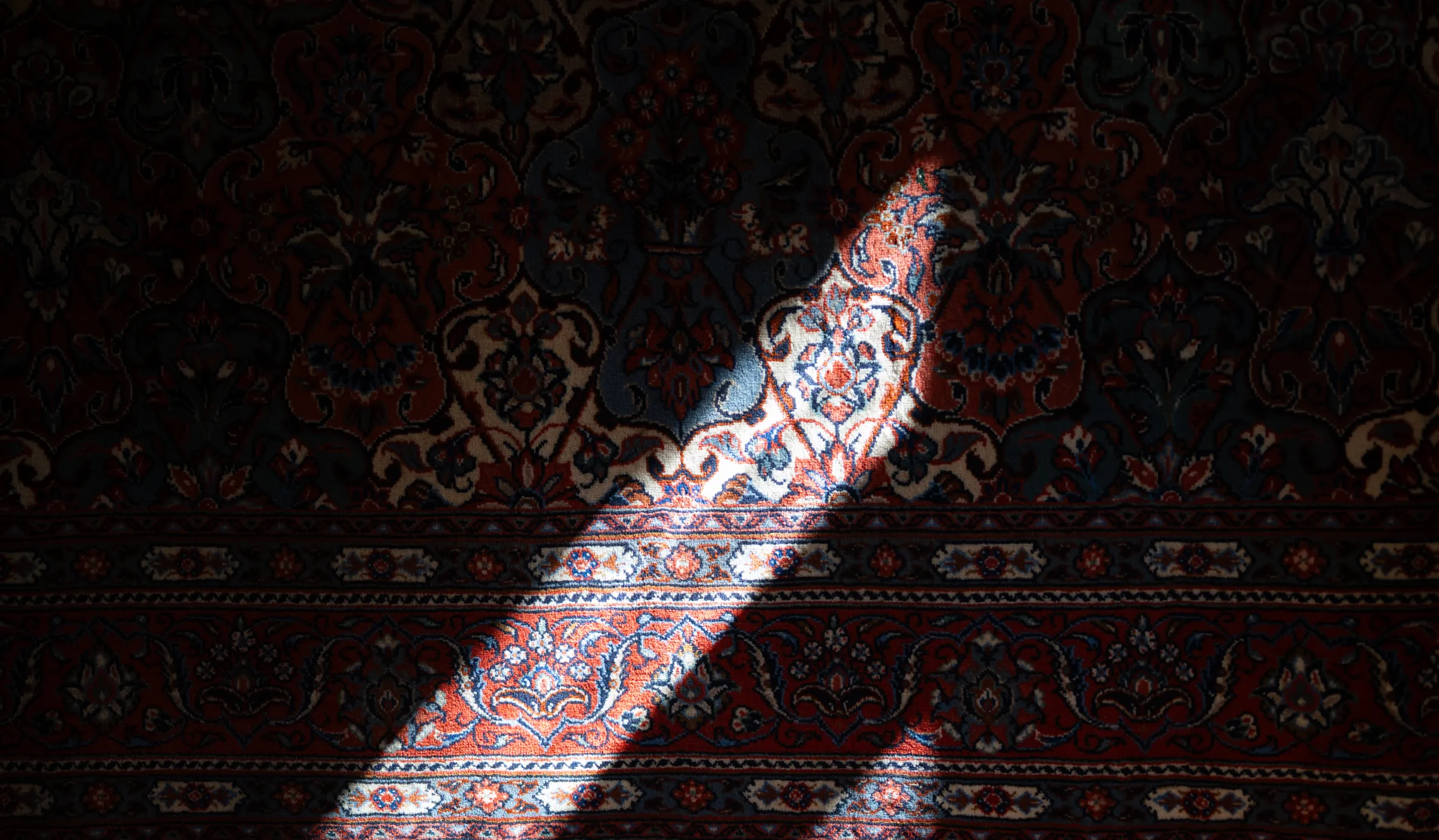 Tapis d'Orient noués main — showroom Amir Rasty & Filles à Genève